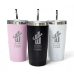 Vaso Térmico 590ml Personalizado + Bombilla
