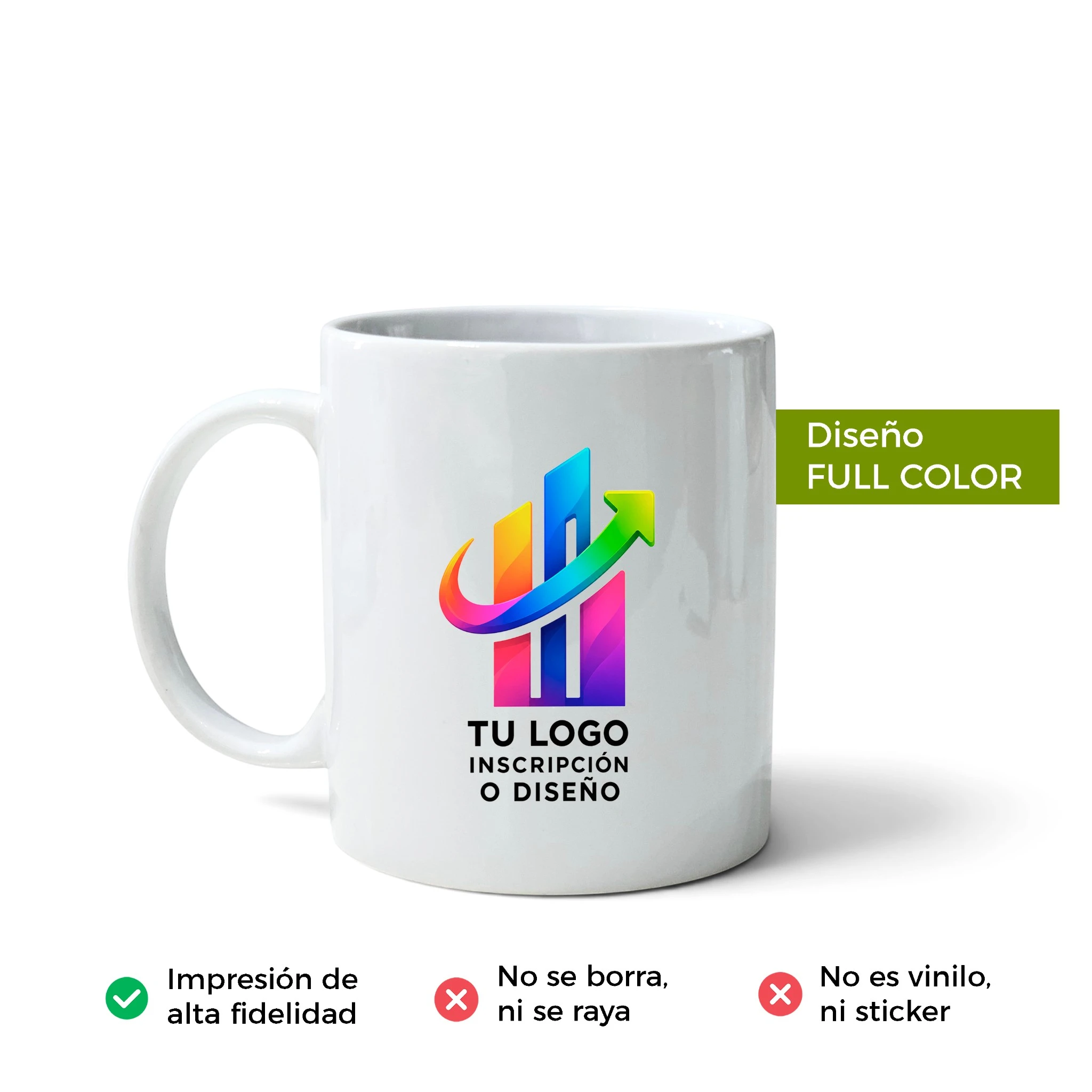 Taza Cerámica Personalizada Full Color - Imagen 2