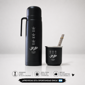 Set Matero Argentina – Termo, Mate y Bombilla Edición Limitada Mundial 2026
